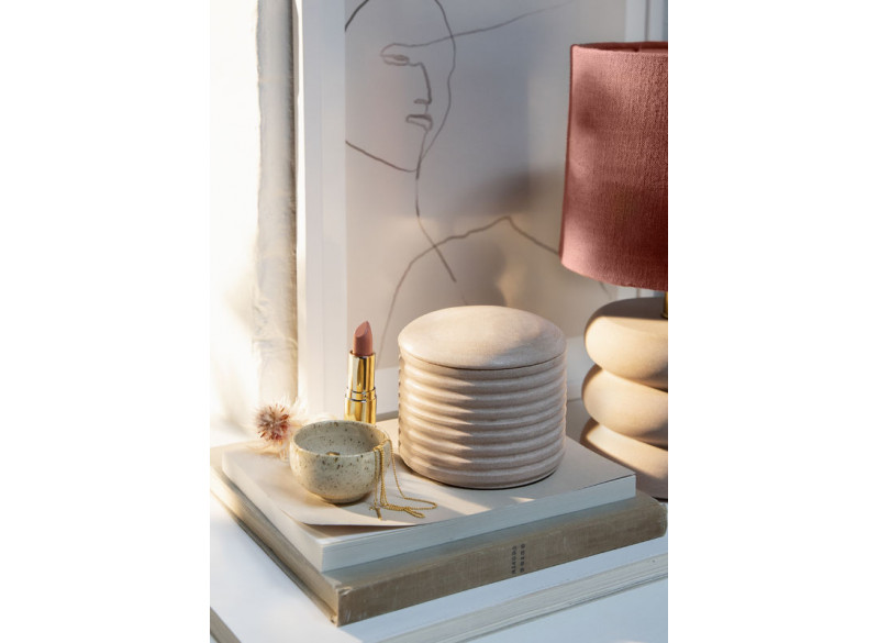 Krukke Rille sandsten lyserød