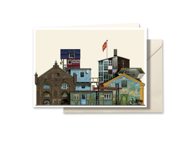 Christiania postkort af Martin Schwartz - A5