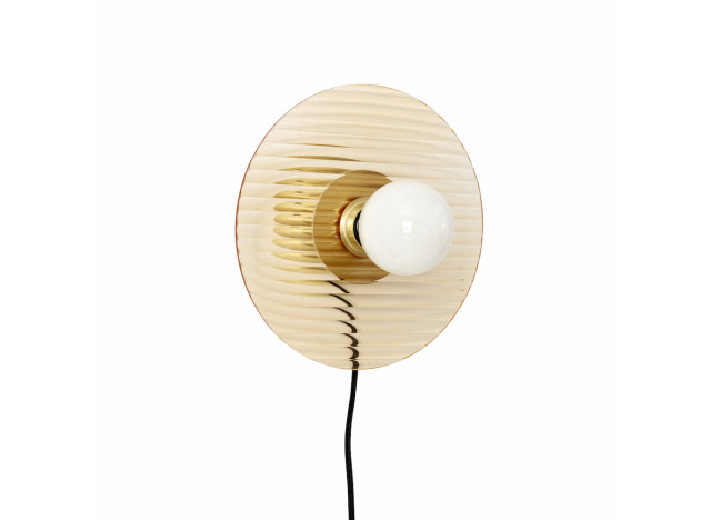 Wall lamp Glass-Brass