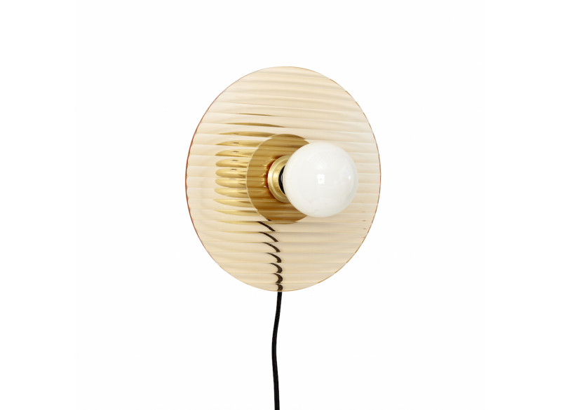 Wall lamp Glass-Brass