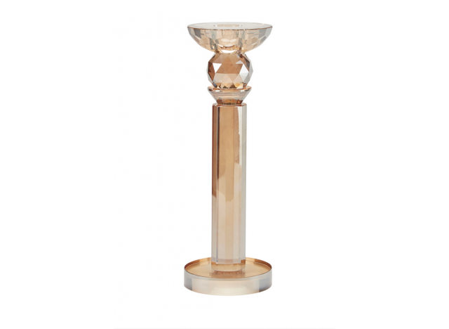 Lysestage Glas Amber Large