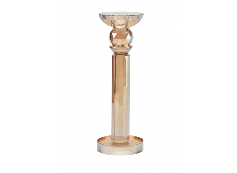 Lysestage Glas Amber Large