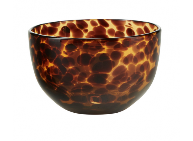 Skål Glas Dots Amber