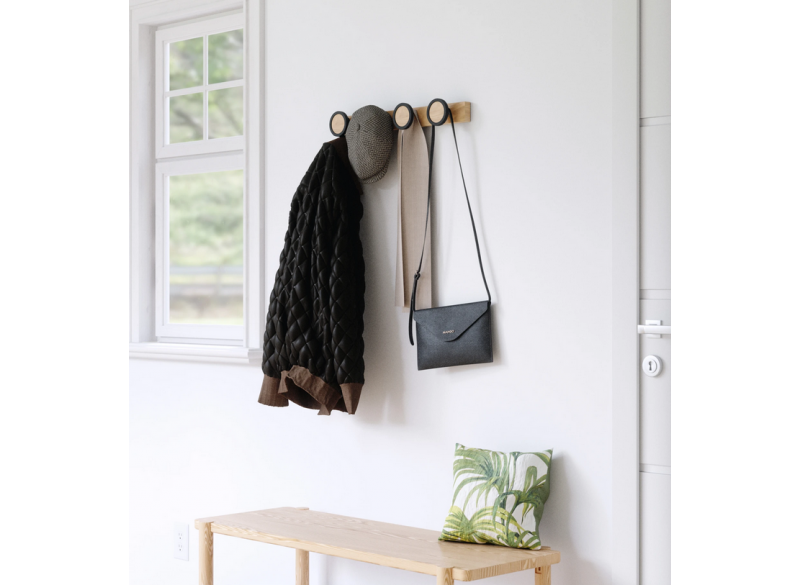 Knagerække 4-Hub Natur