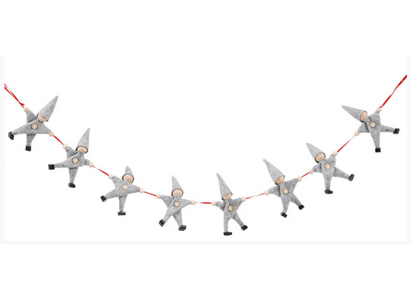 Juleguirlande 8 Julemænd