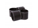Leather Napkin Ring 4-pack Chocolate