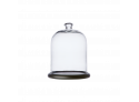 Bell Jar Glass w wooden base