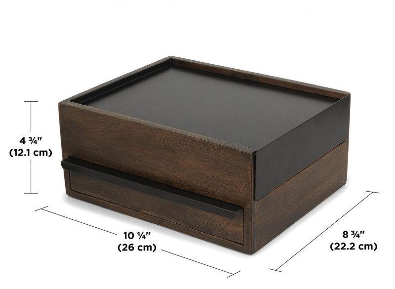 Stowit jewelry box, walnut