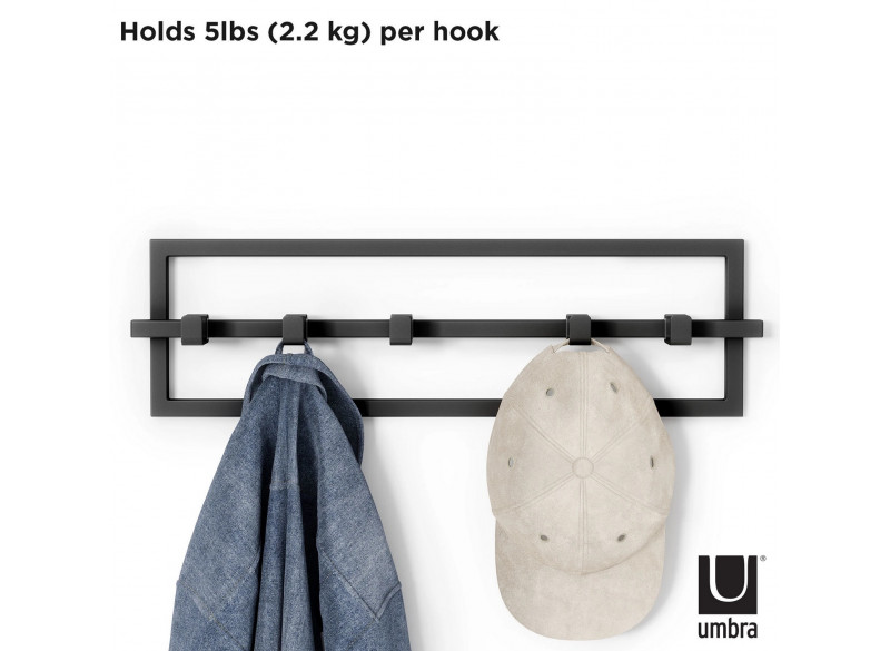 Coat rack Cubiko Black