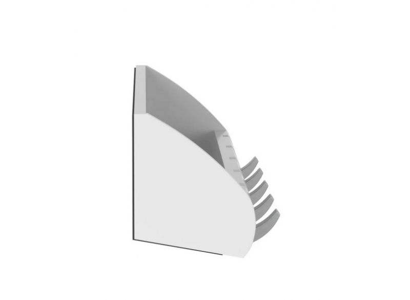 Wallrack Flip 5 w Shelf Walnut-Brass