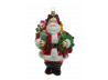 Julekugle Santa w Fruit Wreath