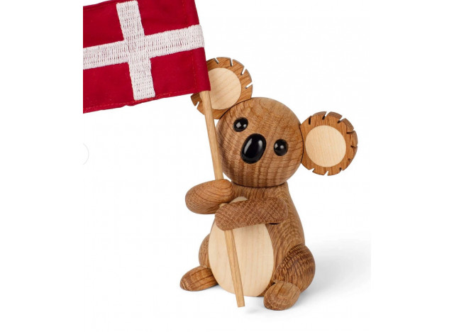 Koala Matilda oakwood w flag