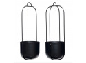 Hanging flower pots - Metal - set of 2