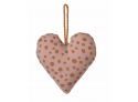 Ornament Hjerte Bomuld - Rose Dawn