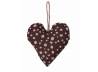 Ornament Hjerte Bomuld - Decadent Chocolate