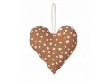 Ornament Heart Cotton - Camel