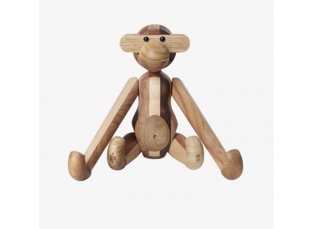 Anniversary Monkey Medium Mixed Wood