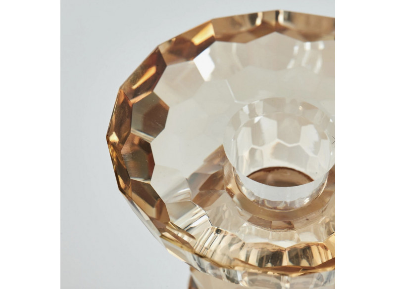 Lysestage Glas Amber Medium