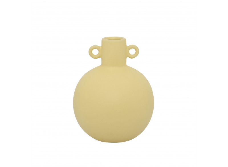 Vase Glas Gul H15xØ12cm