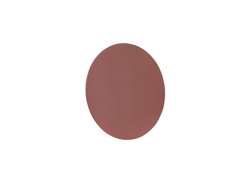 Knag-magasinholder, metal, rød Ø22x8cm