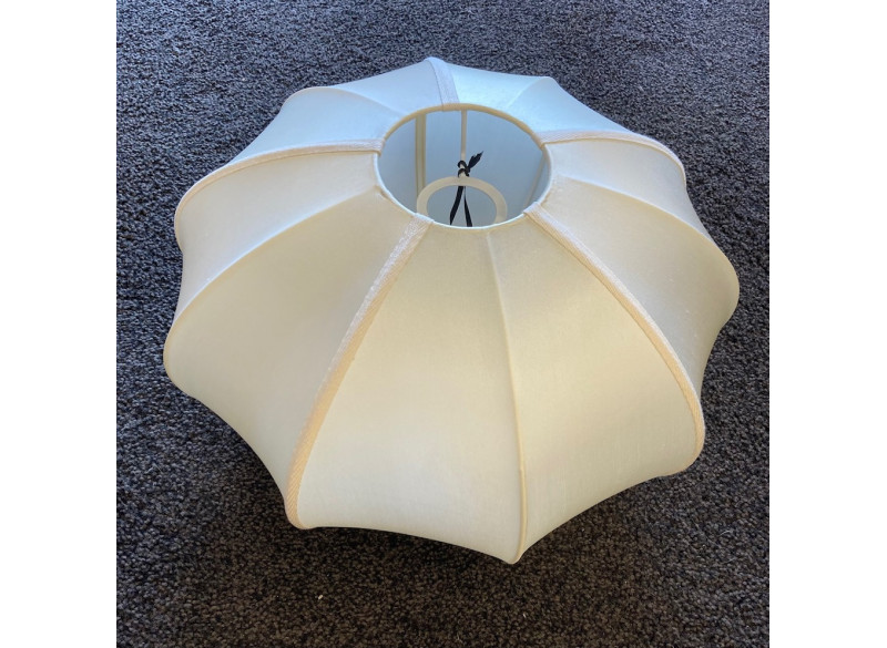 Lampeskærm Silke Pumpkin Small Offwhite