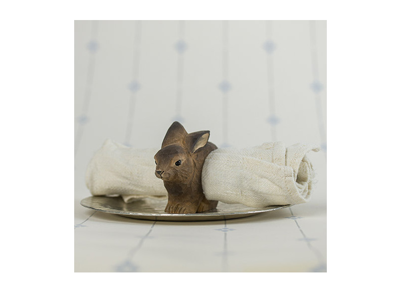Napkin Ring wood - rabbit
