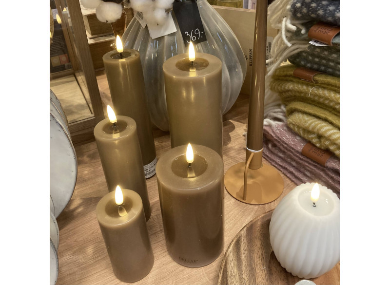 Bloklys LED Ø5 Caramel