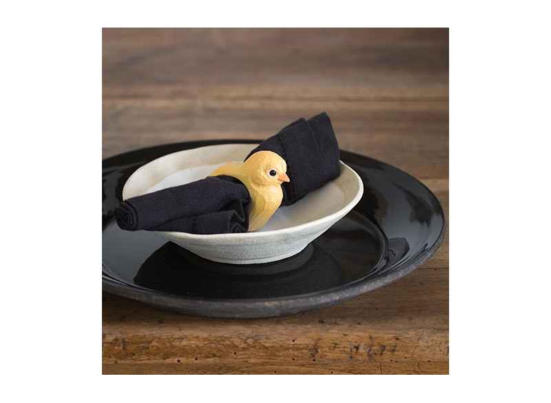 Napkin Ring Wood - Chicken
