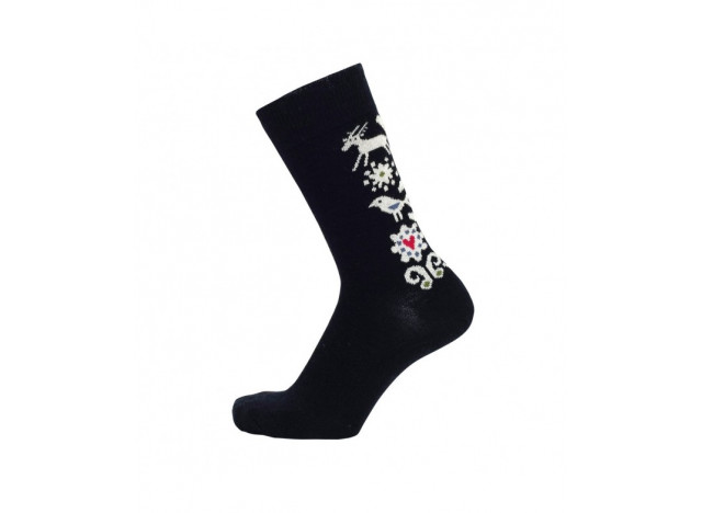 Socks Birds Black