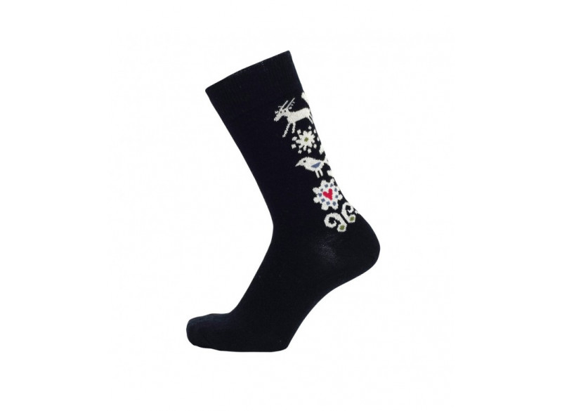 Socks Birds Black