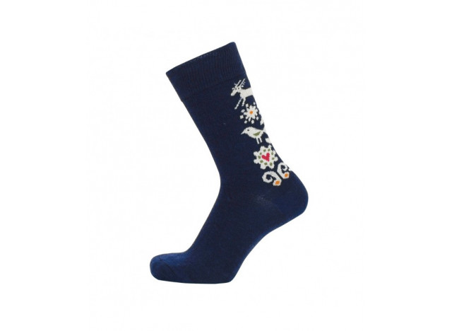 Socks Birds Light Navy