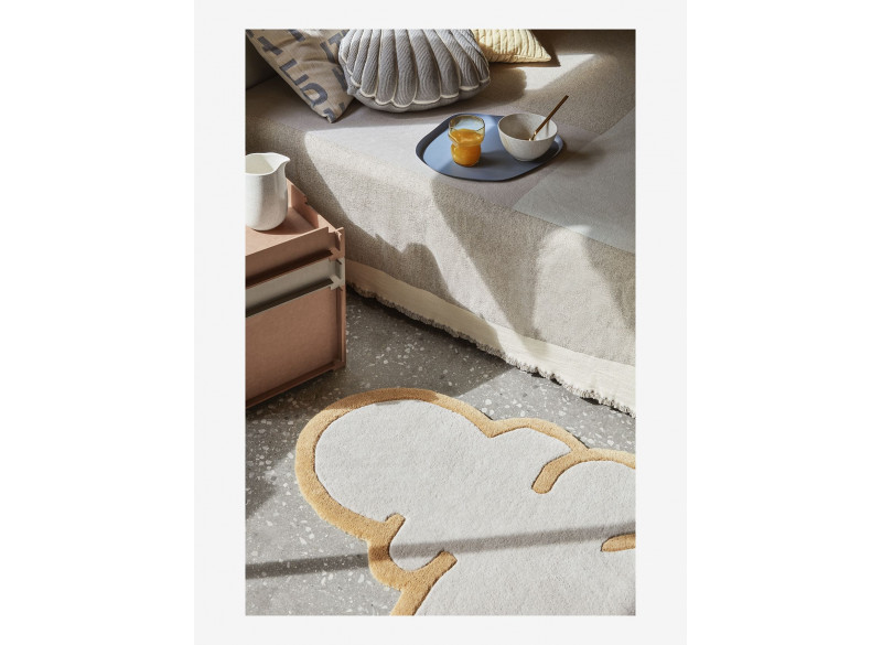 Tæppe Moln Grå L120cm