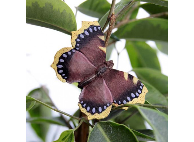 Magnet Sommerfugl LillaCreme