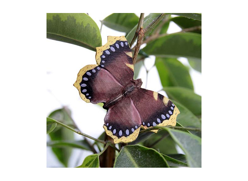 Magnet Sommerfugl LillaCreme