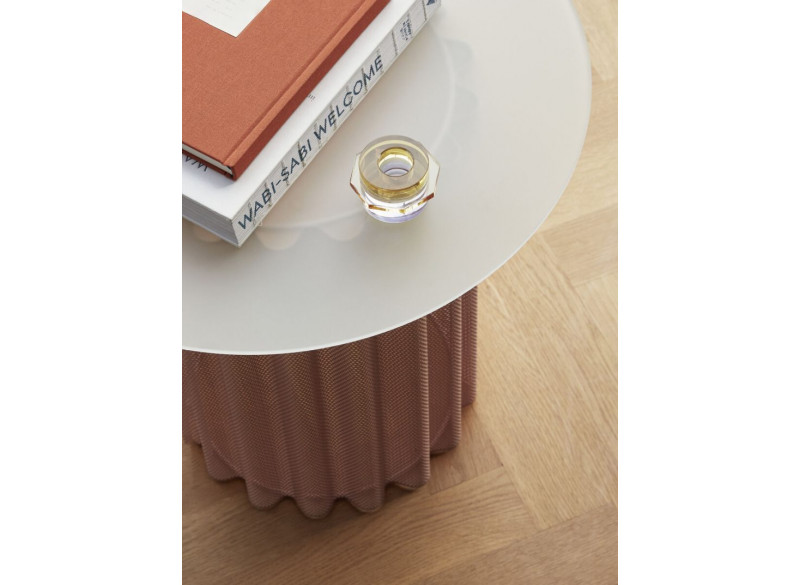 Candlestiks Glas Yellow-Purple 2pc