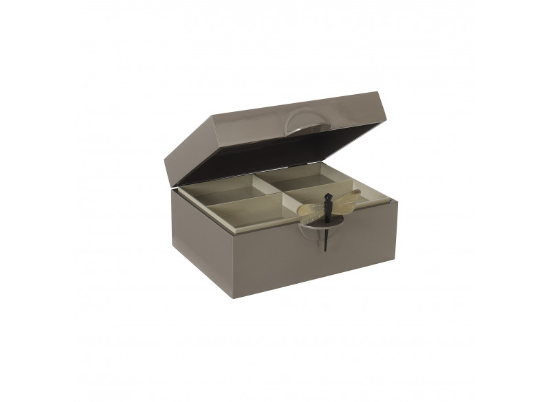 Lakskrin m Guldsmed Gammelrosa