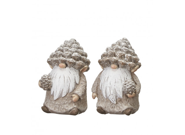 Bugan Frosted Pinecone H8cm