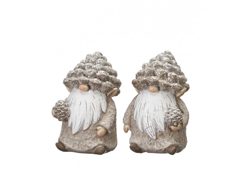 Bugan Frosted Pinecone H8cm