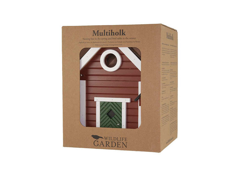 Multifuktional Bird Box Red