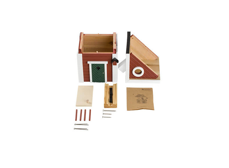 Multifuktional Bird Box Red