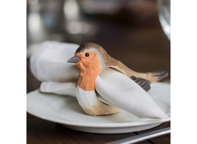 Napkin Ring Wood - Robin