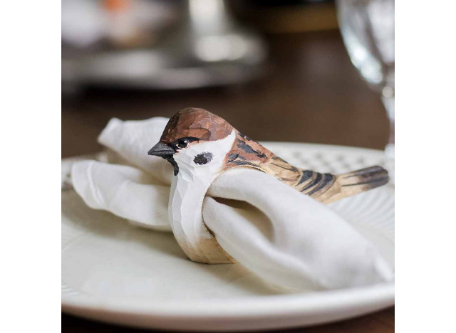 Napkin Ring Wood - Tree Sparrow
