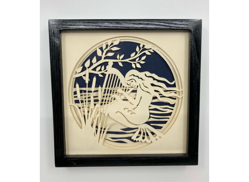 Picture 3D w frame - Little Mermaid - Black Frame