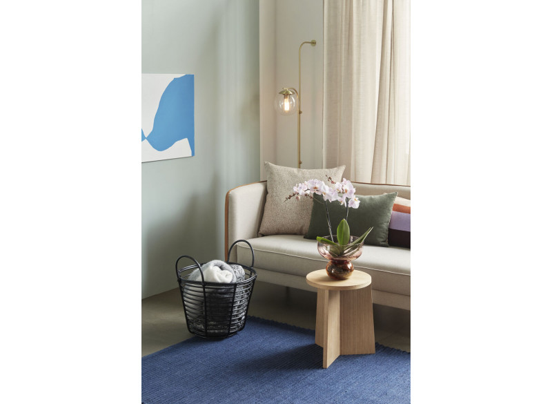 Glass Vase - pink and amber