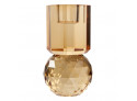 Crystal candlestick Light orange, 10.5x6x6 cm