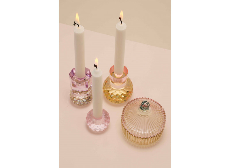 Krystal stage Lys pink, 4,5xø6 cm