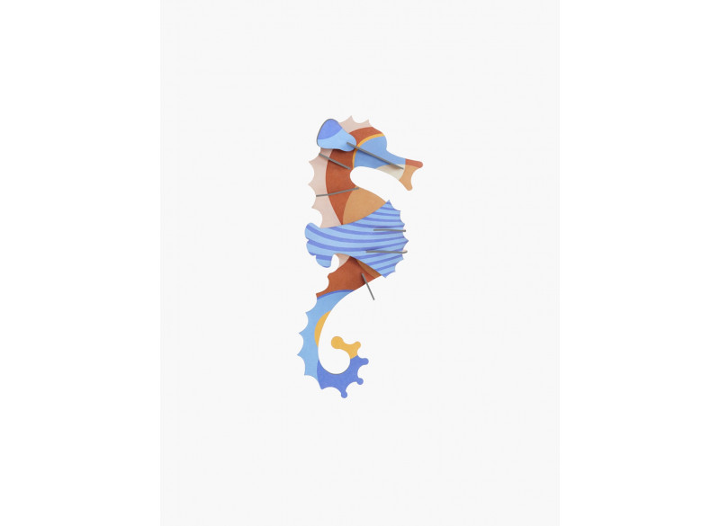 Blue Seahorse - mini