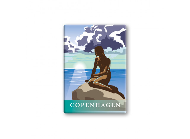 Magnet Mermaid Sunset Blue