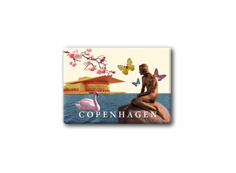 Fridge Magnet Mermaid City