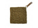 Coasters/Potholder Army wool with leather strap